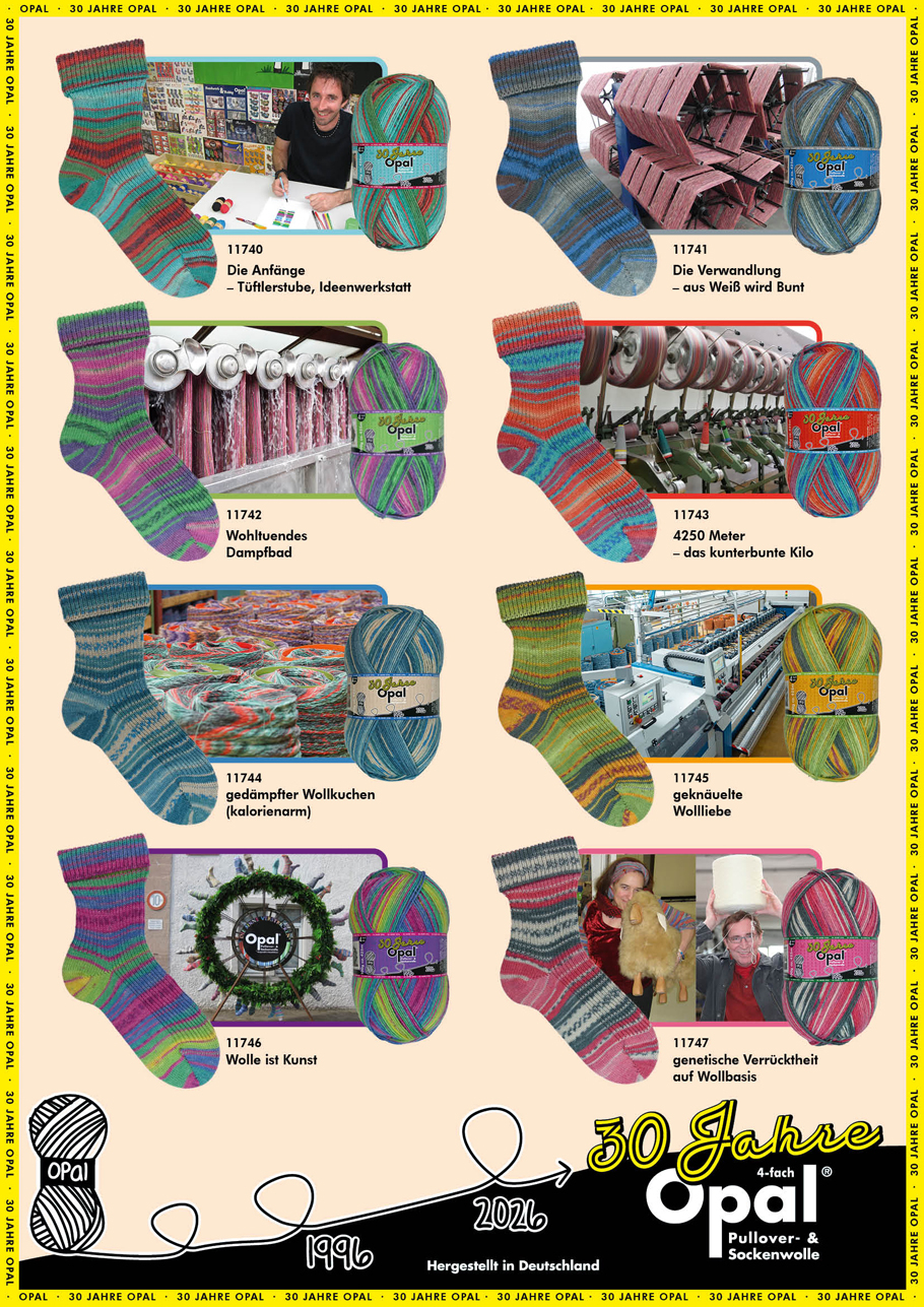 Opal 30 Jahre Sockenwolle Farbe 9999
