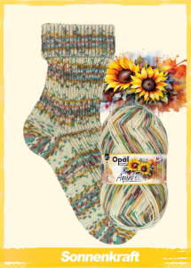 Opal Aquarell Sockenwolle Farbe 530