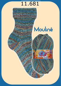 Opal Bouquet Mouline Farbe 681