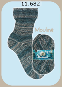 Opal Bouquet Mouline Farbe 682