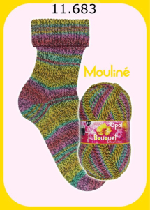 Opal Bouquet Mouline Farbe 683