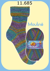 Opal Bouquet Mouline Farbe 685