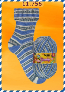 Opal Candy Sockenwolle Farbe 756