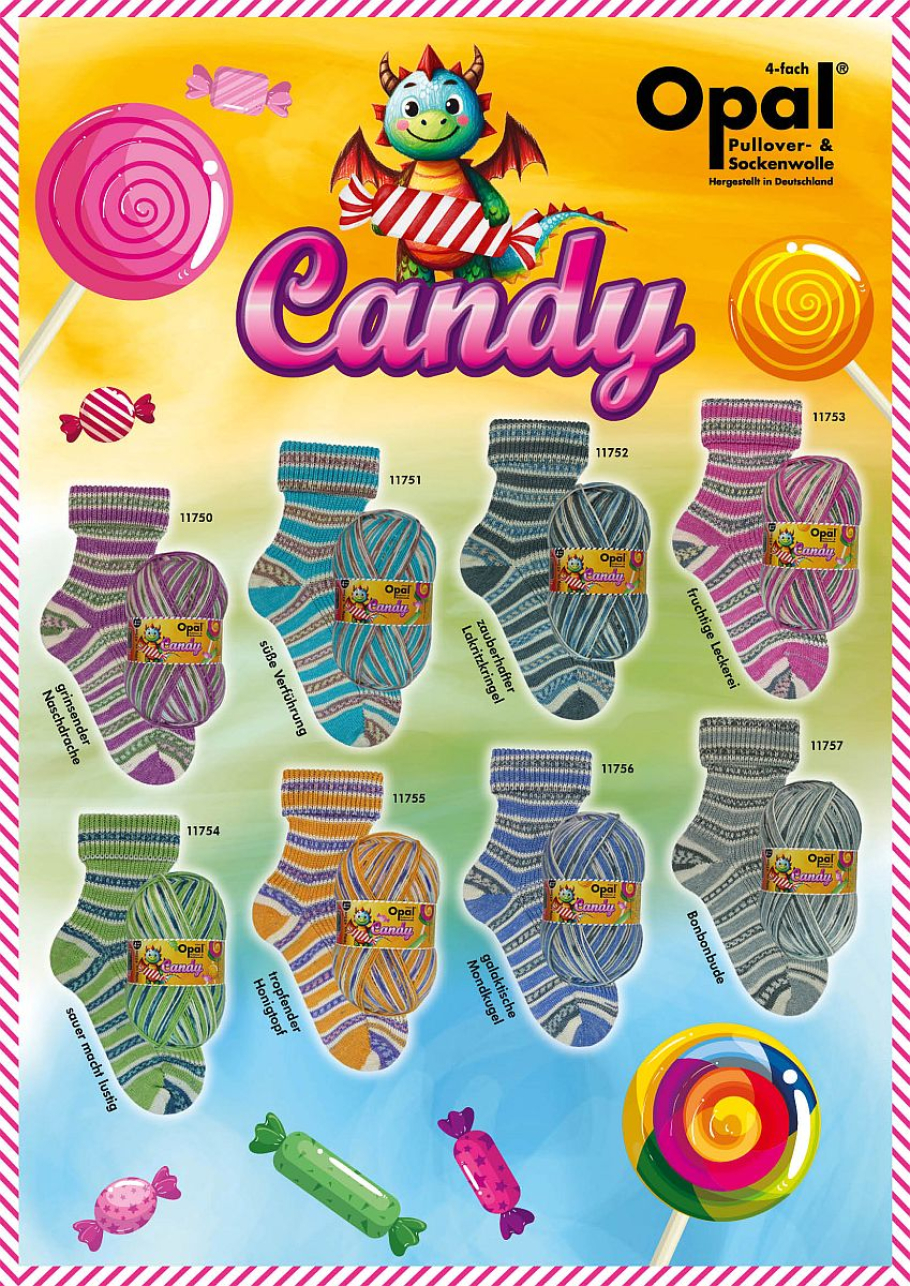 Opal Candy Sockenwolle Farbe 9999