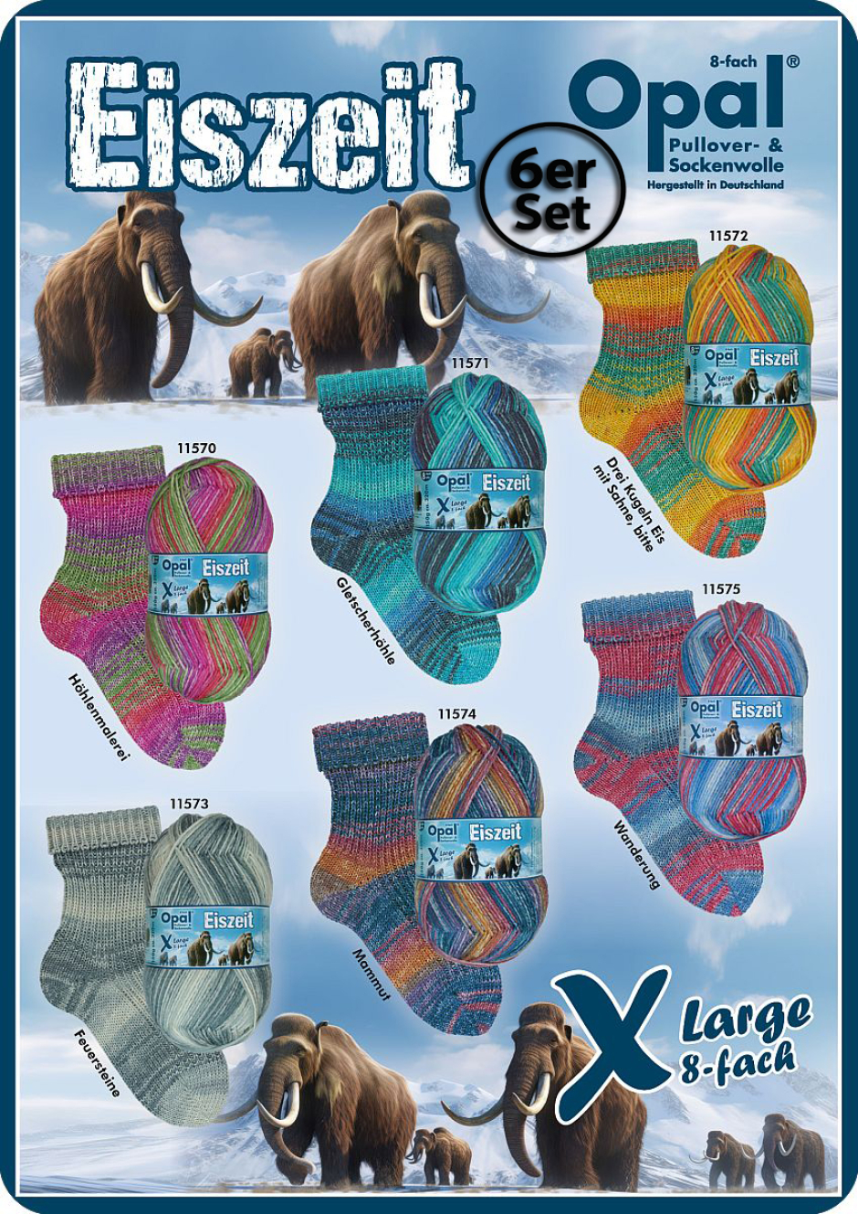 Opal Eiszeit im Set Farbe 9999