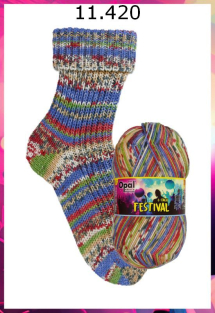 Opal Festival Sockenwolle Farbe 420
