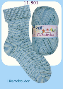 Opal Fl�sterfarben Sockenwolle Farbe 801