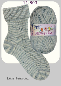 Opal Fl�sterfarben Sockenwolle Farbe 803
