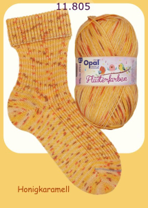 Opal Fl�sterfarben Sockenwolle Farbe 805