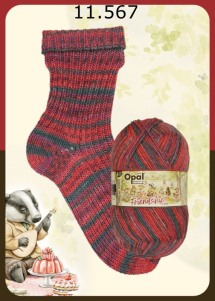 Opal Friendship Sockenwolle 6f Farbe 567