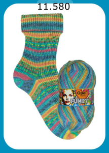 Opal Funky Sockenwolle Farbe 580