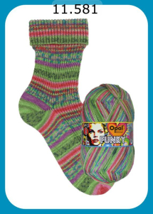 Opal Funky Sockenwolle Farbe 581