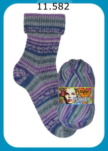 Opal Funky Sockenwolle Farbe 582