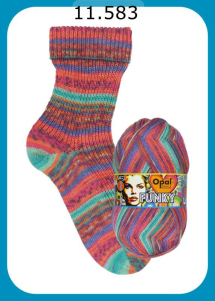 Opal Funky Sockenwolle Farbe 583