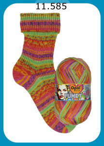 Opal Funky Sockenwolle Farbe 585