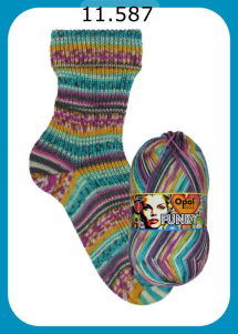 Opal Funky Sockenwolle Farbe 587