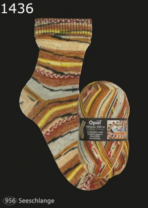 Opal Hundertwasser 1 Sockenwolle Farbe 1436