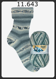 Opal Mitternachtstraum Sockenwolle Farbe 643