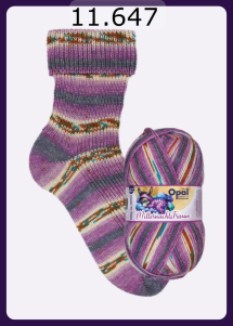 Opal Mitternachtstraum Sockenwolle Farbe 647