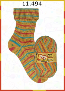 Opal MixTape Sockenwolle Farbe 494
