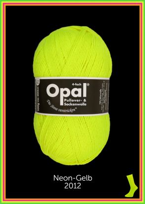 Opal Neon Sockenwolle Farbe 2012