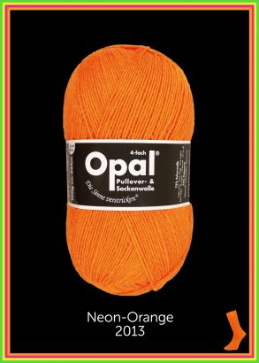 Opal Neon Sockenwolle Farbe 2013