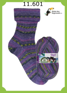 Opal Regenwald 21 Sockenwolle 4f Farbe 601