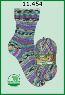 Opal Schafpate 16 Sockenwolle Farbe 454