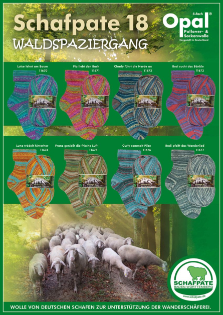 Opal Schafpate 18 Sockenwolle