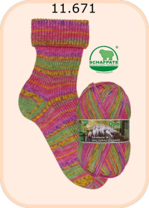Opal Schafpate 18 Sockenwolle Farbe 671