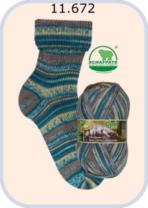 Opal Schafpate 18 Sockenwolle Farbe 672