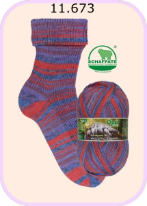 Opal Schafpate 18 Sockenwolle Farbe 673
