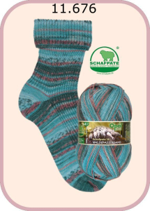 Opal Schafpate 18 Sockenwolle Farbe 676