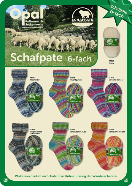 Opal Schafpate 6-fach Sockenwolle