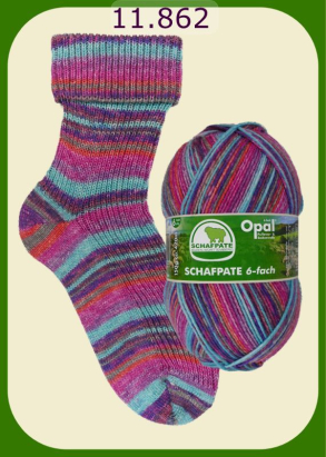Opal Schafpate 6-fach Sockenwolle Farbe 862