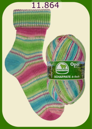 Opal Schafpate 6-fach Sockenwolle Farbe 864