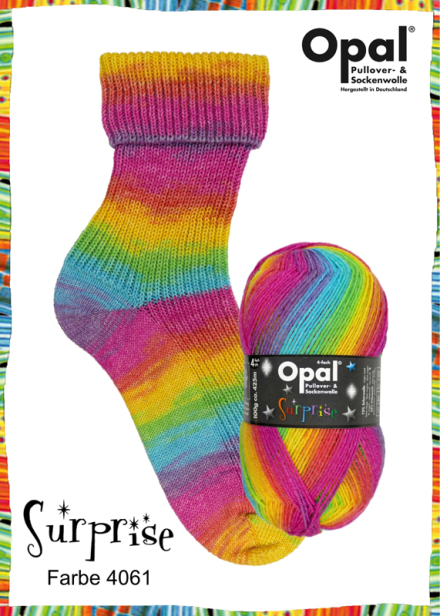 Opal Surprise Sockenwolle Farbe 61