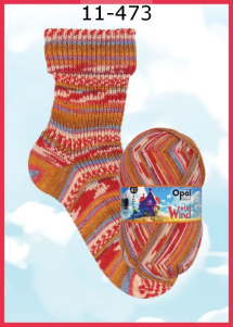 Opal Wirbelwind Sockenwolle Farbe 473