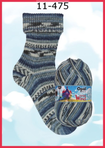 Opal Wirbelwind Sockenwolle Farbe 475