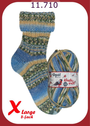 Opal X-Large Winterwald Sockenwolle Farbe 710