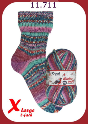 Opal X-Large Winterwald Sockenwolle Farbe 711