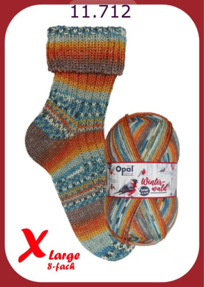 Opal X-Large Winterwald Sockenwolle Farbe 712