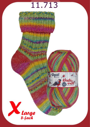 Opal X-Large Winterwald Sockenwolle Farbe 713
