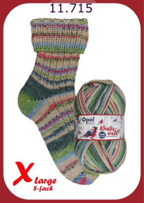Opal X-Large Winterwald Sockenwolle Farbe 715