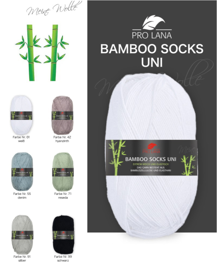 Pro Lana Sockenwolle Bamboo Socks uni