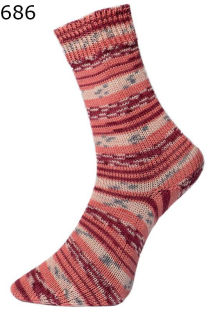 Pro Lana Sockenwolle Fashion 4 6f Farbe 686