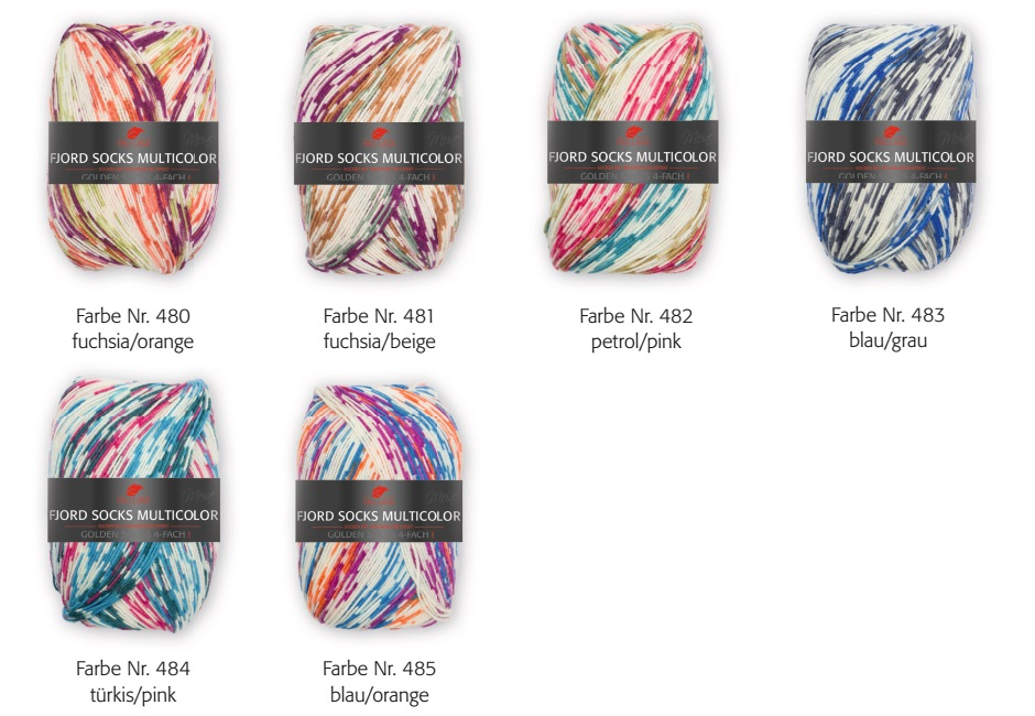 Pro Lana Sockenwolle Fjord Multicolor Farbe 9999