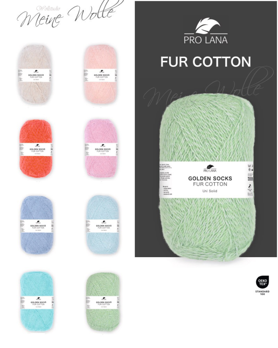 Pro Lana Sockenwolle Fur Cotton Farbe 9999