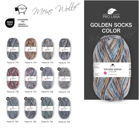 Pro Lana Sockenwolle Golden Socks Color