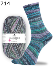 Pro Lana Sockenwolle Golden Socks Color Farbe 714